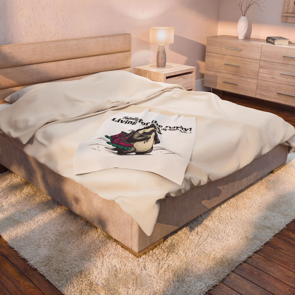 Badger Roller Skates Blanket Funny Pet Gift Women Retro Blanket Roller Skating Blanket Humor Fan Vintage Blanket Animal Graphic Sketch Creature
