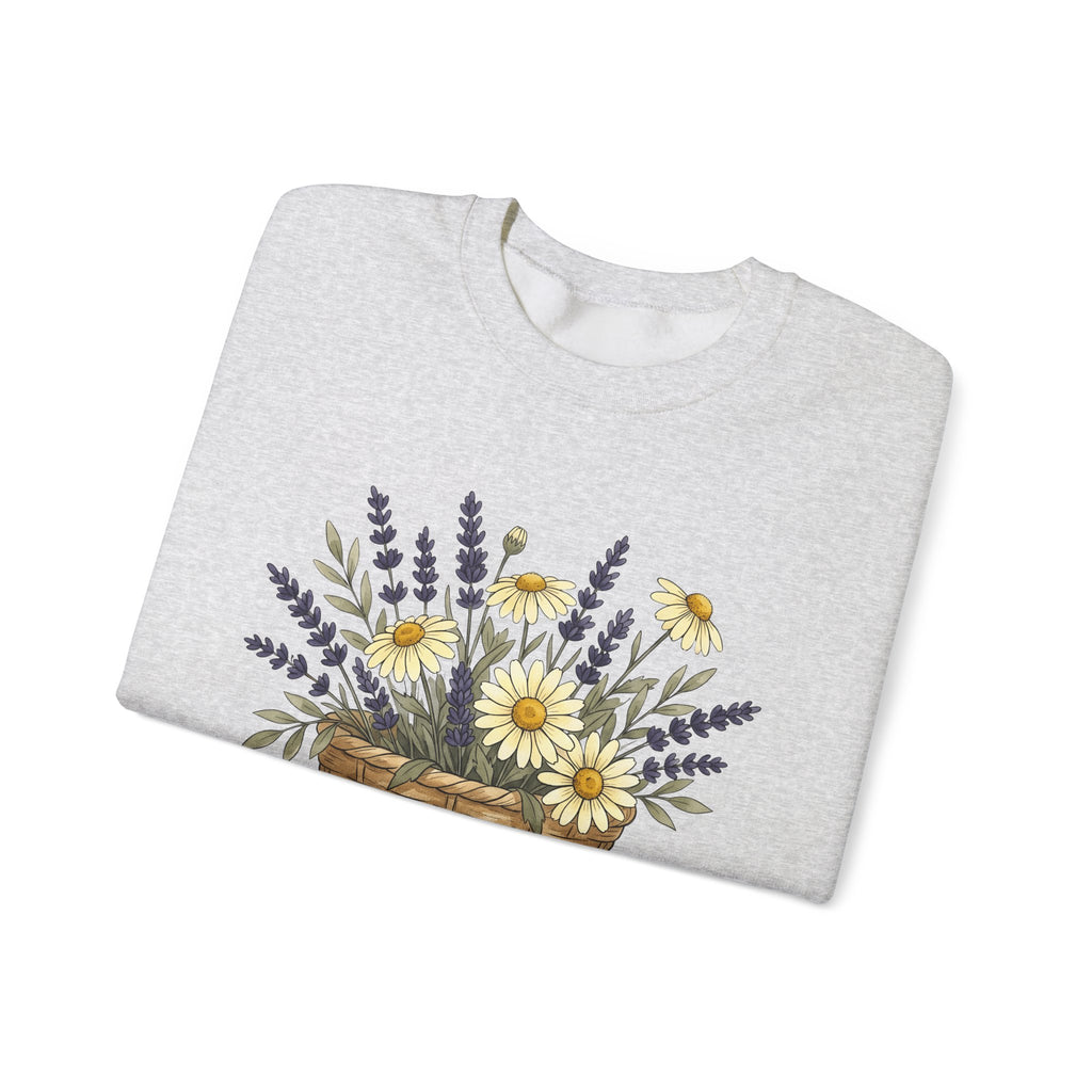 Flower Bunch Sweatshirt Moms Plants Gift Women Hand Drawn Sweatshirt Bouquet Sweatshirt Mother Fan Illustrated Sweatshirt Botanical Graphic Sketch Daisy Bloom