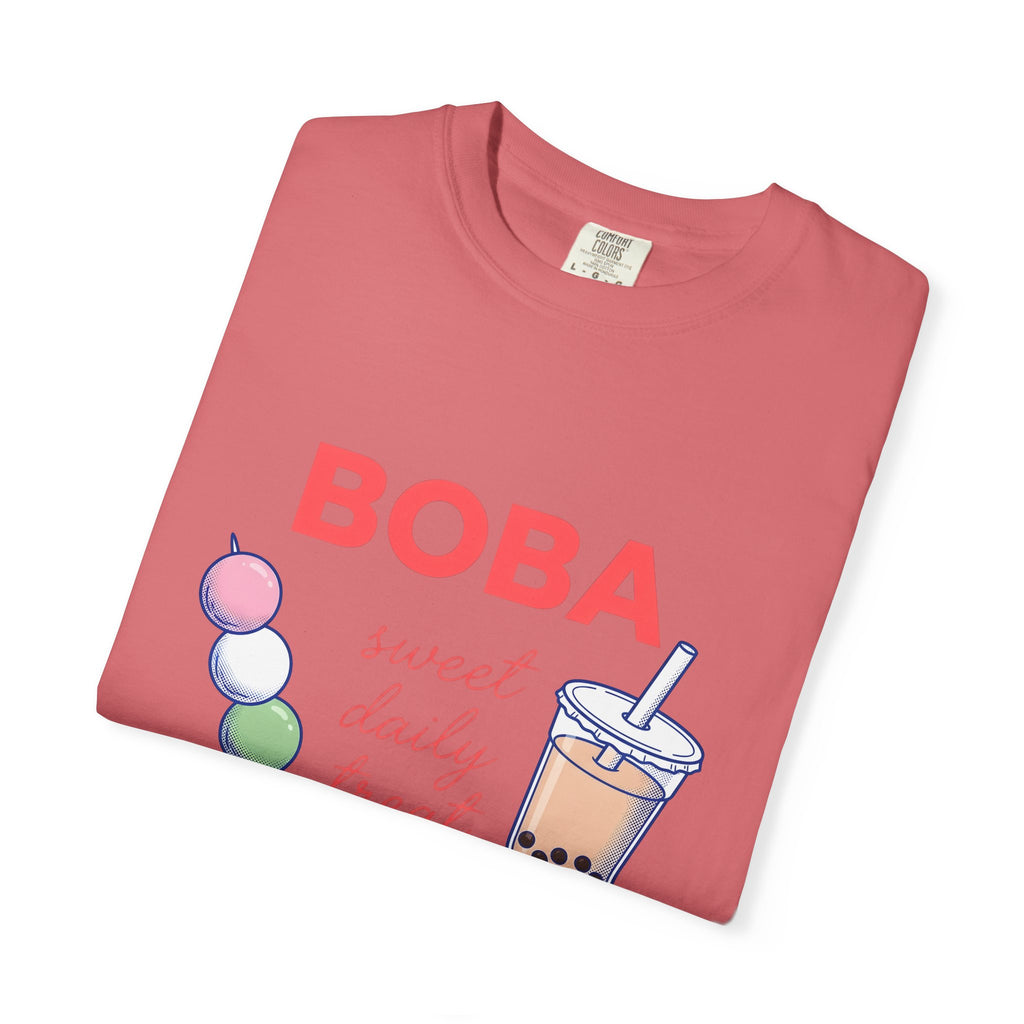 Tapioca Tea T-Shirt Drinks Culinary Gift Women Illustration T-Shirt Bubble Tea T-Shirt Beverage Fan Drawing Design Graphic Foodie Sketch Sweet