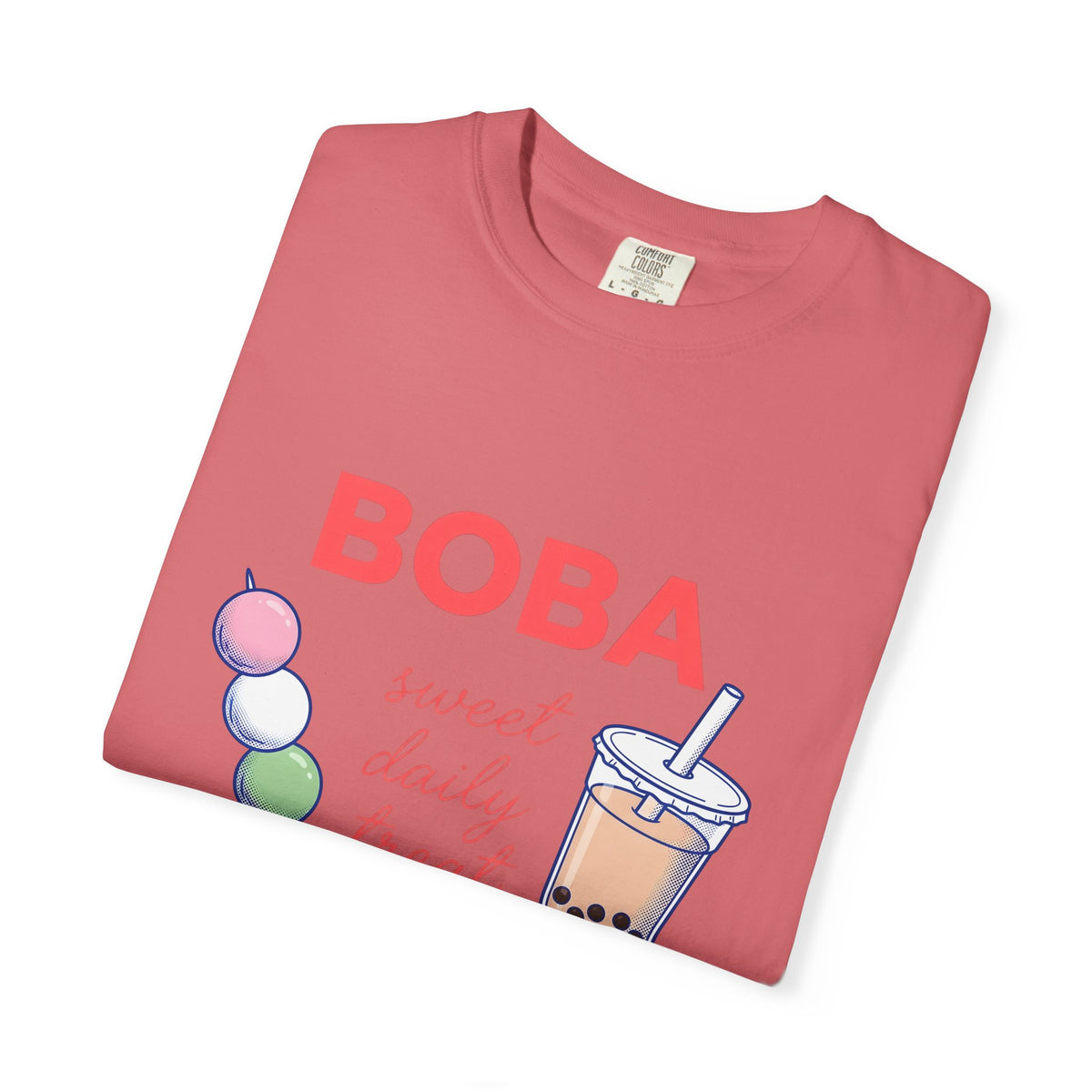 Tapioca Tea T-Shirt Drinks Culinary Gift Women Illustration T-Shirt Bubble Tea T-Shirt Beverage Fan Drawing Design Graphic Foodie Sketch Sweet