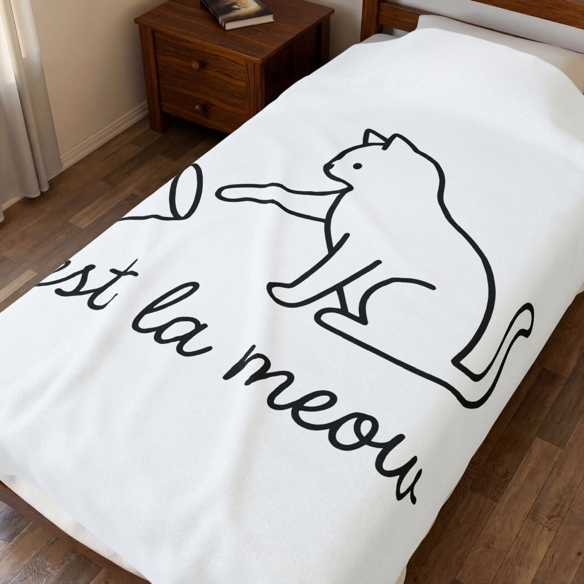 Cat Blanket Cat Joke Gift Women Simple Blanket Kitten Blanket Feline Fan Cat Blanket Humor Graphic Sketch Blanket Blanket