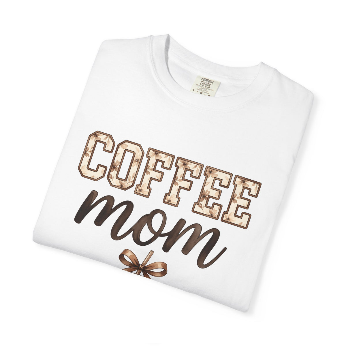 Iced Latte Cup T-Shirt Moms Café Gift Women Painted T-Shirt Coffee Cup T-Shirt Mom Fan Hand Painted T-Shirt Coffee Shop Graphic Classic Sash T-Shirt