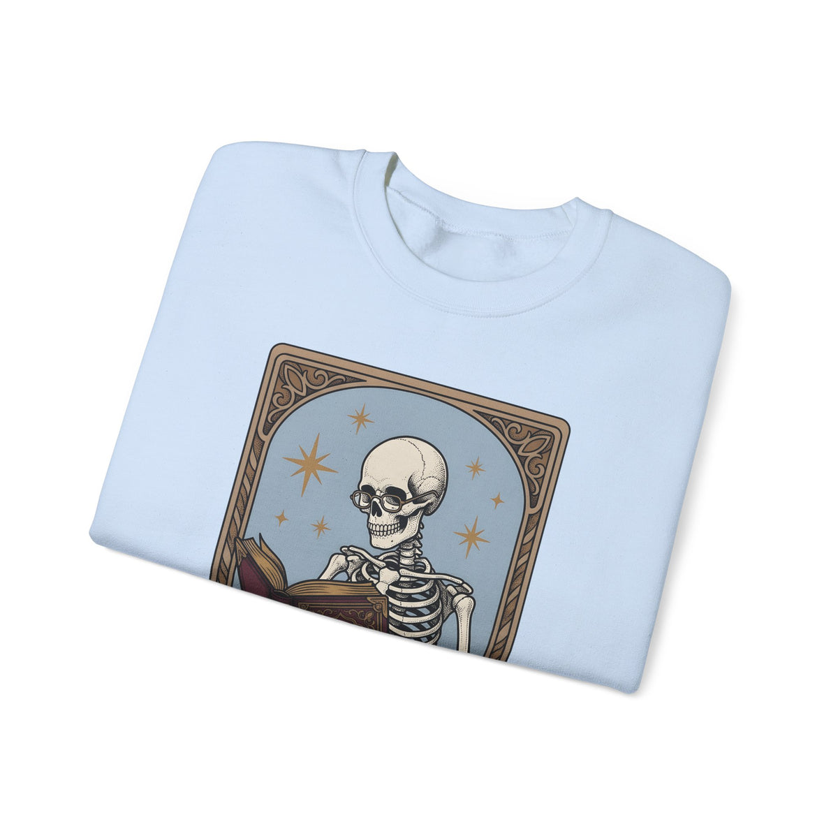 Skeleton Reading Book Sweatshirt Gothic Academic Gift Women Vintage Sweatshirt Skeleton Sweatshirt Dark Fan Retro Sweatshirt Scholar Graphic Tarot Coffee Cup