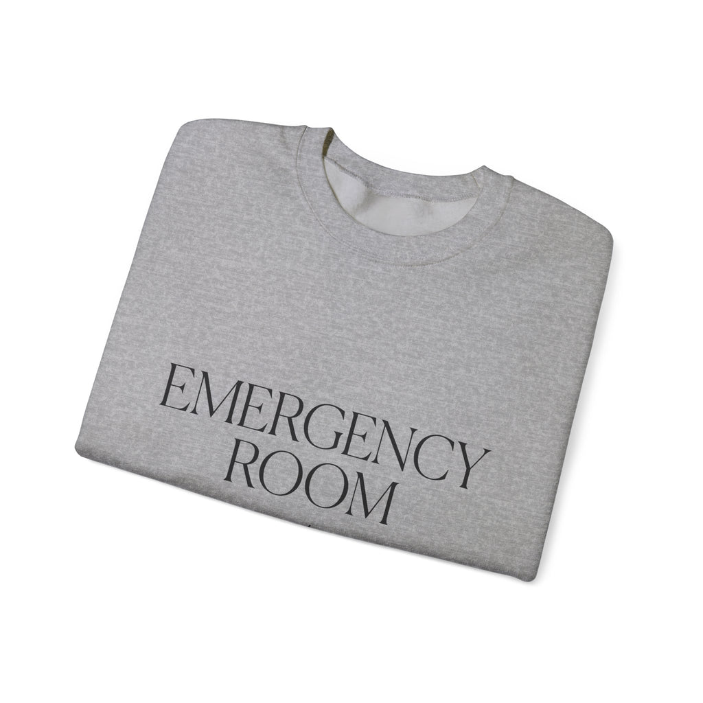 Emergency Text Sweatshirt Nurses Clinic Gift Women Basic Sweatshirt Alert Sweatshirt Nurse Enthusiast Simple Sweatshirt Medical Graphic Contemporary Flash