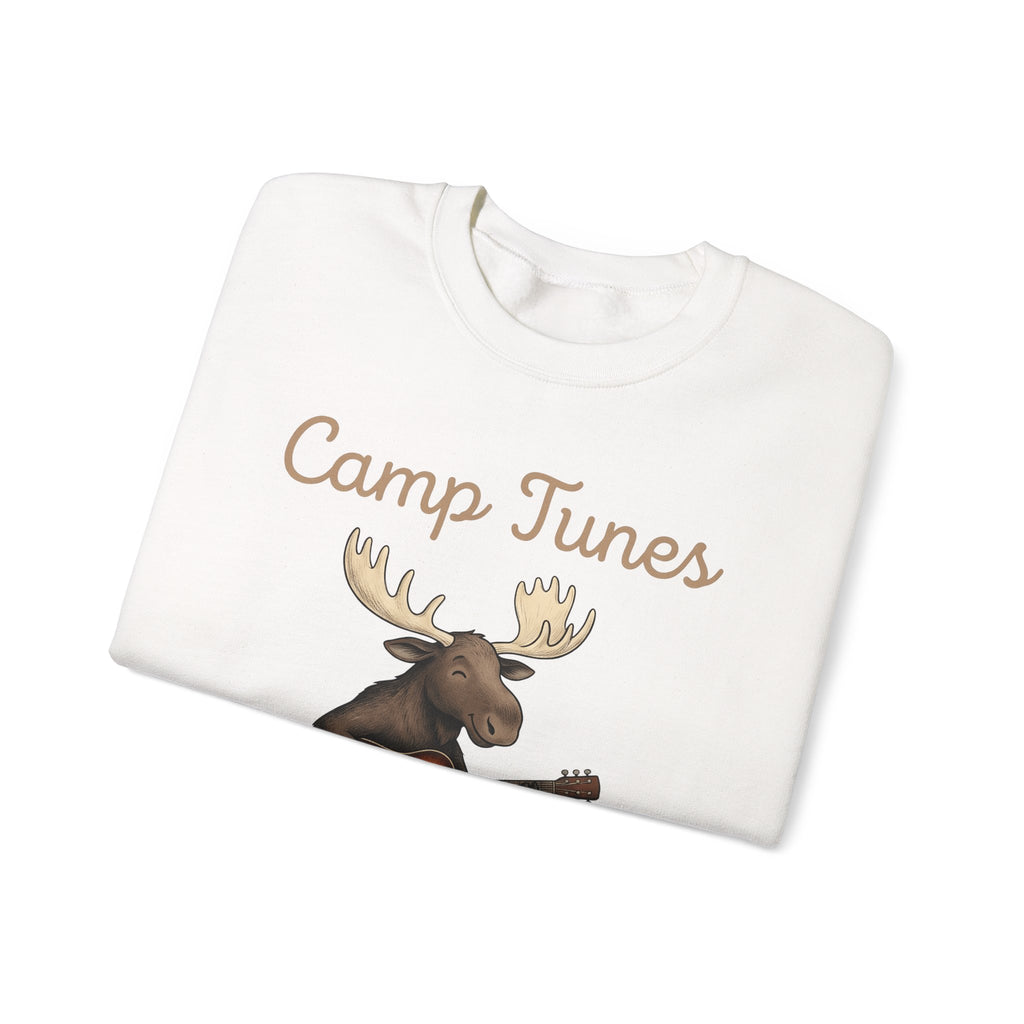 Moose Guitar Sweatshirt Camping Music Gift Women Cute Sweatshirt Guitar Sweatshirt Camper Fan Adorable Sweatshirt Music Graphic Hand Drawn Lantern Sweatshirt