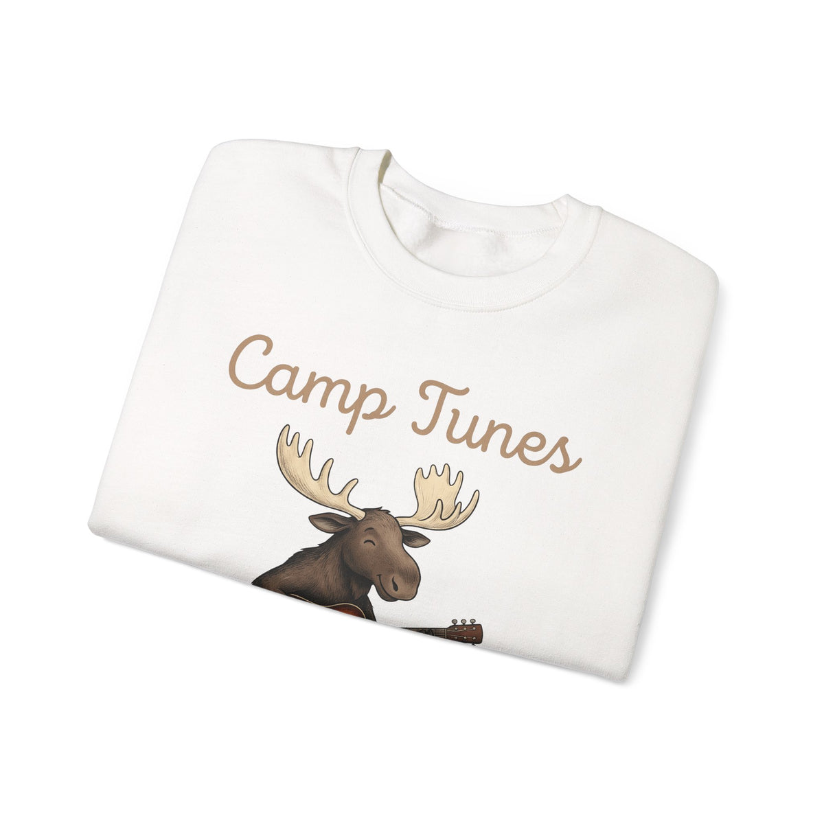 Moose Guitar Sweatshirt Camping Music Gift Women Cute Sweatshirt Guitar Sweatshirt Camper Fan Adorable Sweatshirt Music Graphic Hand Drawn Lantern Sweatshirt