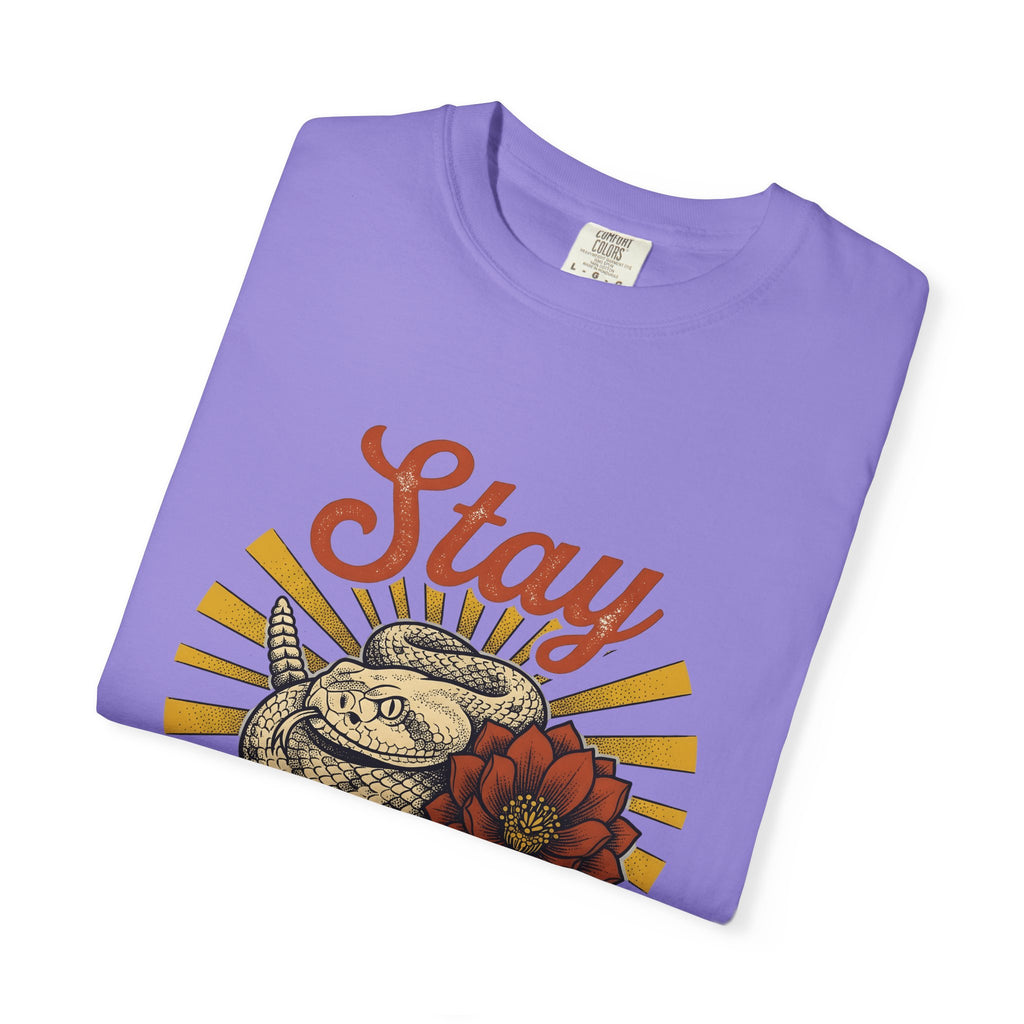 Viper Floral T-Shirt Boho Chic Wild West Gift Women Traditional T-Shirt Snake Flower T-Shirt Bohemian Fan Classic Art T-Shirt Cowboy Graphic
