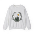 Fir Tree Sweatshirt Nature Wilderness Gift Women Leaf Sweatshirt Pine Sweatshirt Outdoors Enthusiast Foliage Sweatshirt Bush Graphic Outline Bright Sun Sweatshirt