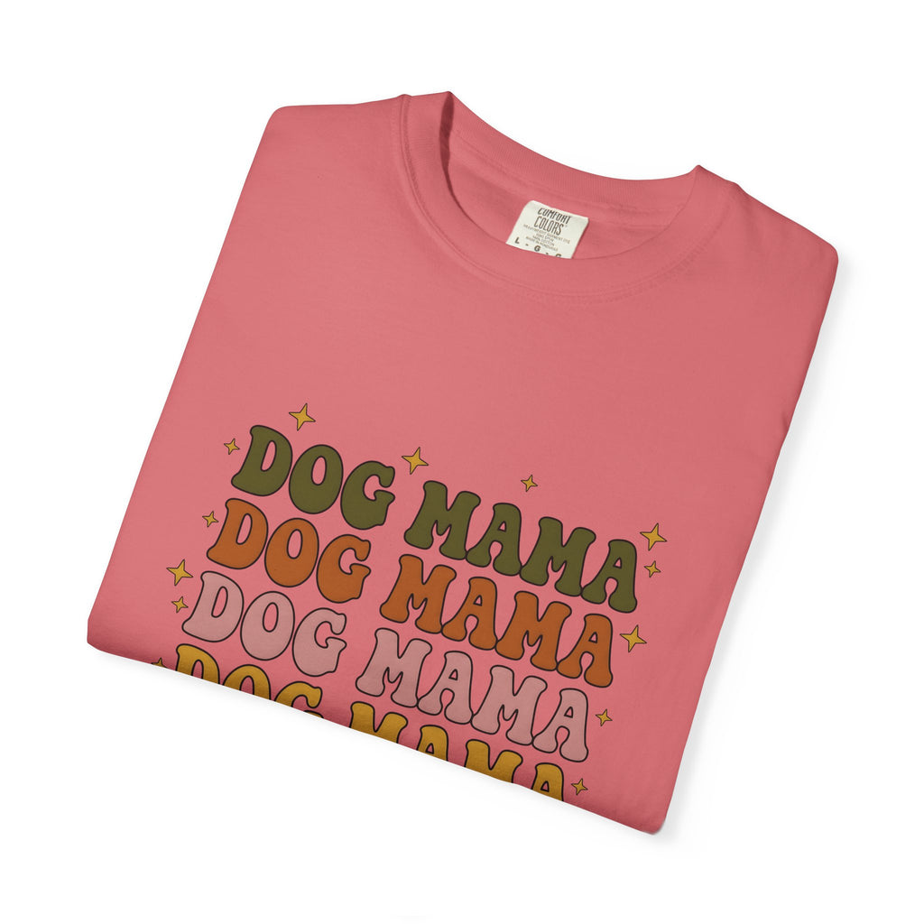 Old School Font T-Shirt Dog Mom Fauna Gift Women Retro T-Shirt Typography T-Shirt Dog Mom Fan Vintage T-Shirt Wildlife Graphic Funky Shining T-Shirt