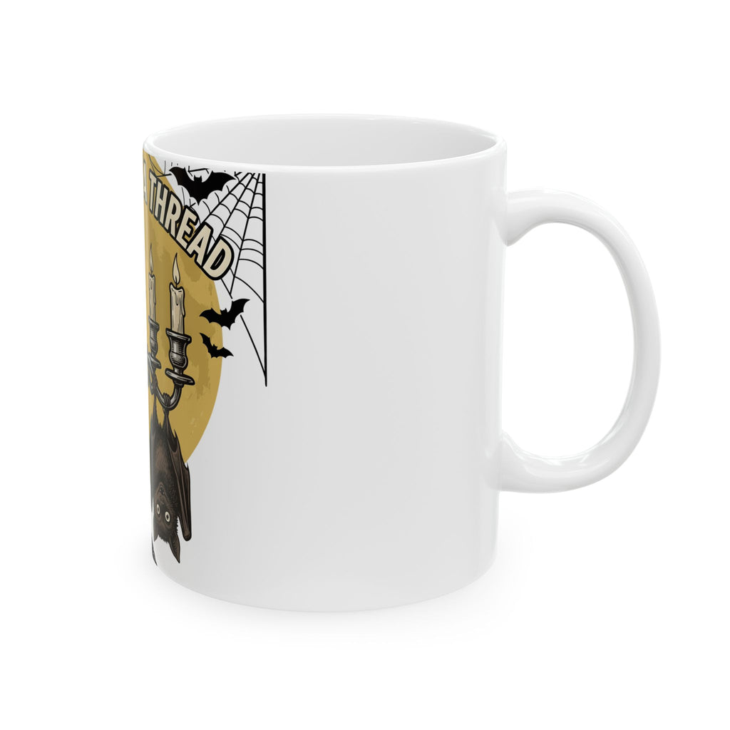 Bat Candelabra Mug Halloween Goth Gift Women Gothic Mug Candelabrum Mug Horror Fan Dark Mug Emo Graphic Vintage Spiderweb Mug