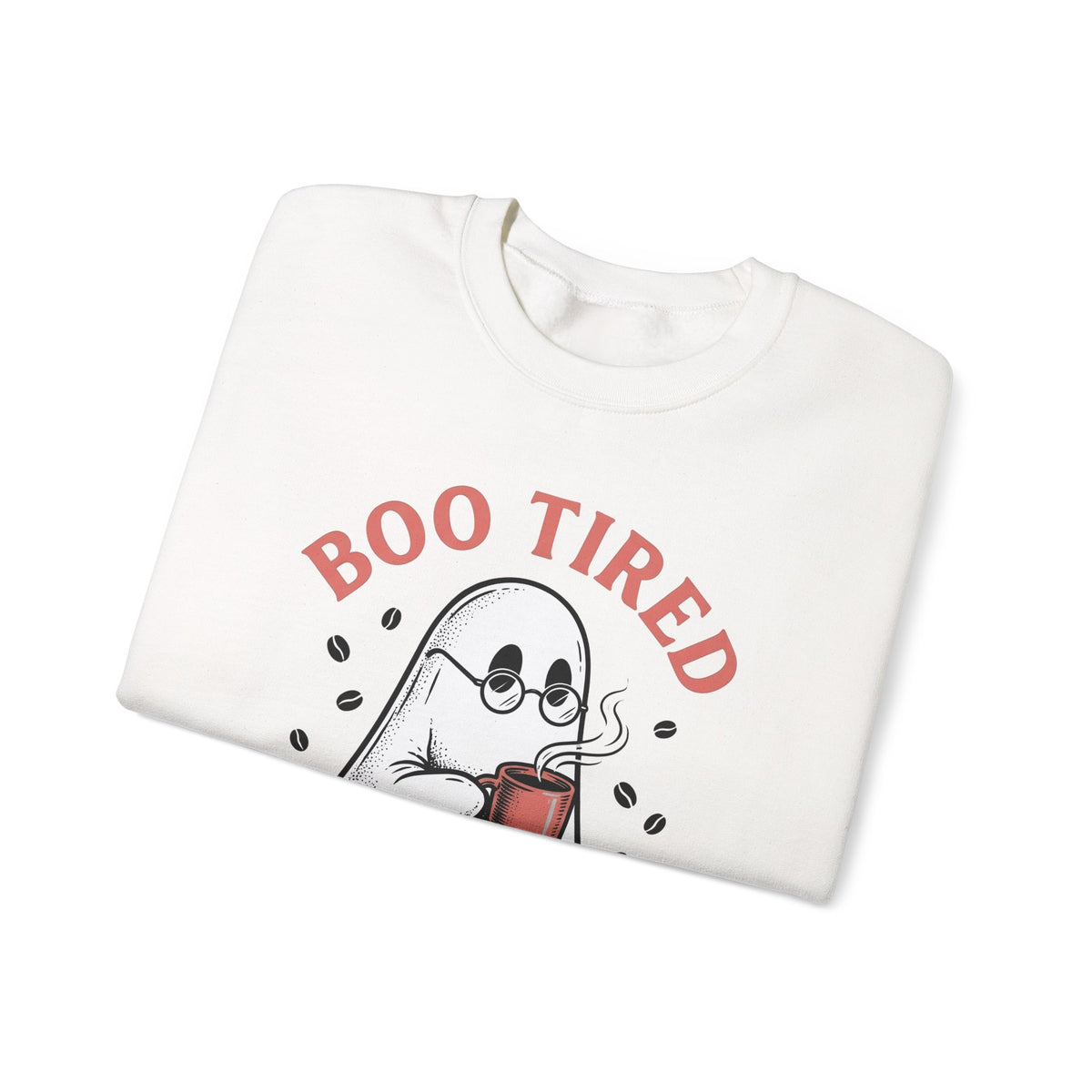 Ghost Brew Sweatshirt Halloween Latte Gift Women Line Art Sweatshirt Spirit Sweatshirt Horror Fan Spectral Sweatshirt Coffee Graphic Comic Tea Cup Sweatshirt