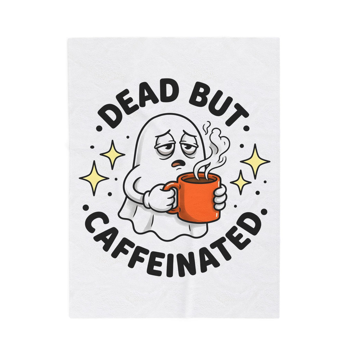 Spooky Coffee Blanket Blanket Coffee Funny Gift Women Comic Blanket Coffee Cup Blanket Coffee Fan Cartoon Blanket Humor Graphic Vintage Sparkle Blanket