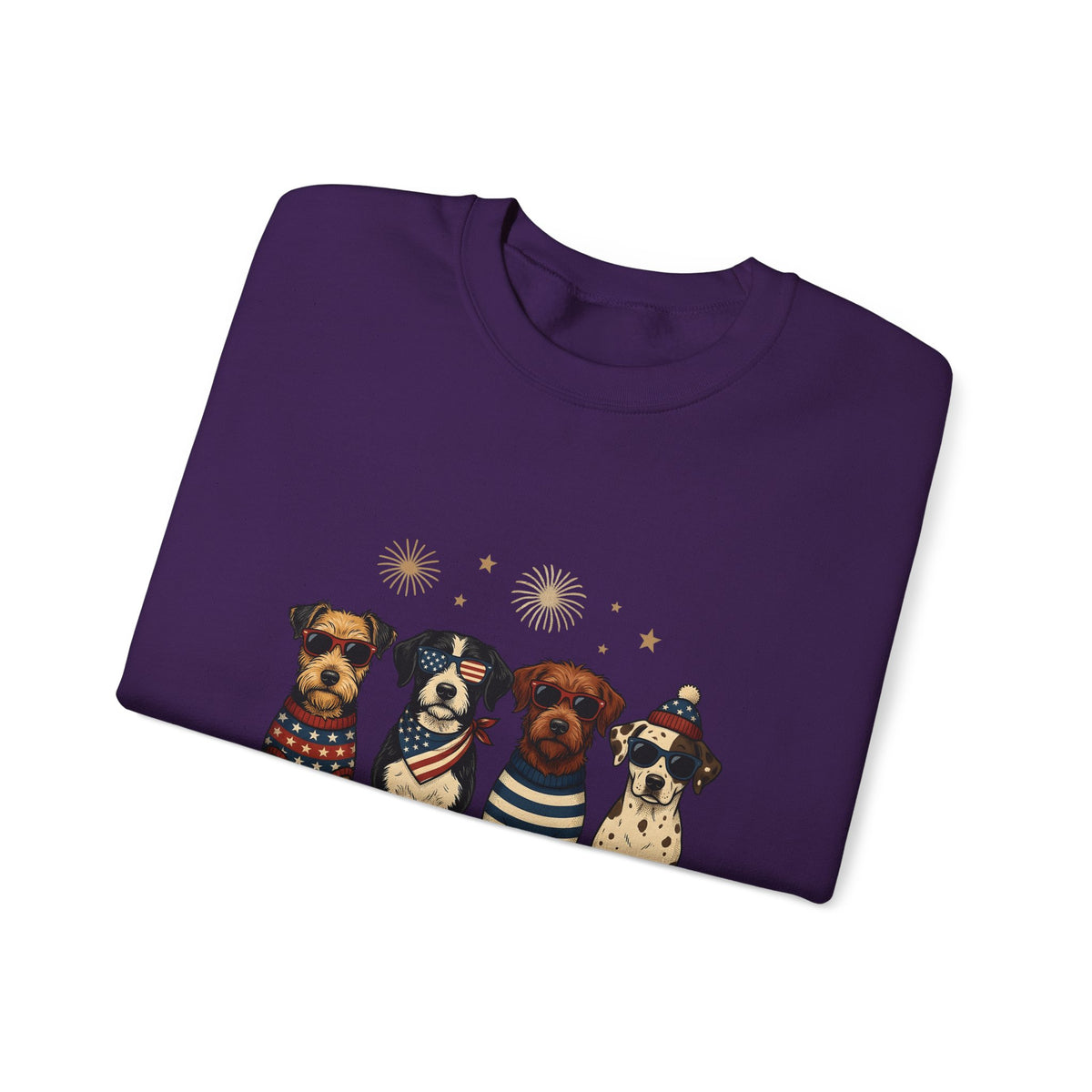 American Dogs Sweatshirt America 4Th Of July Creatures Gift Women Rustic Sweatshirt Canine Sweatshirt Patriot Fan Country Sweatshirt Beast Graphic Ink Drawing