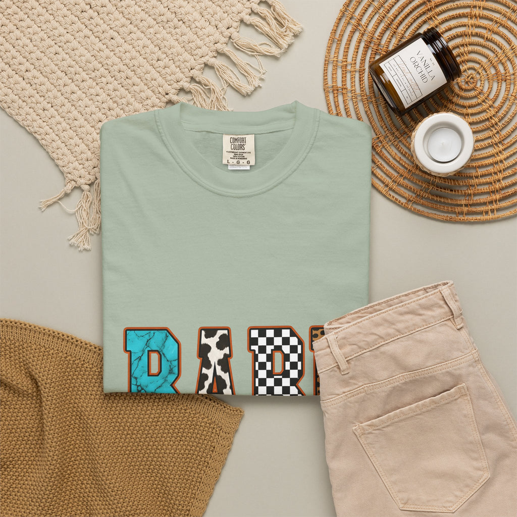 Animal Pattern Lettering T-Shirt Cowgirl Fashionable Gift Women Cowboy T-Shirt Typography T-Shirt Rodeo Fan Western T-Shirt Trendy Graphic Vintage