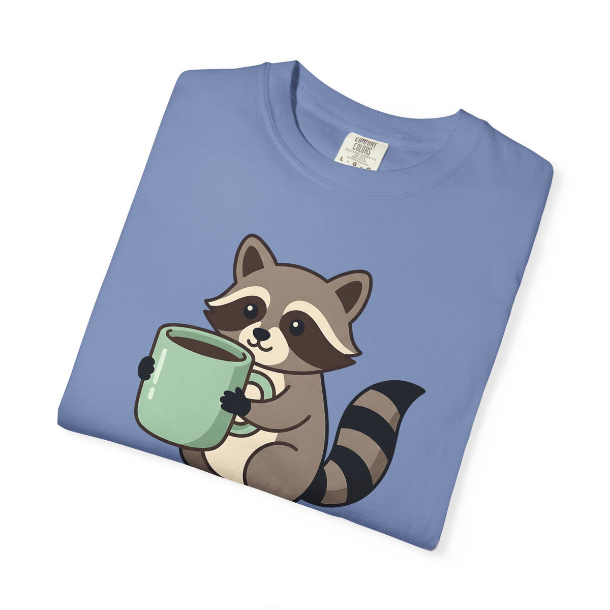 Raccoon Coffee T-Shirt Nurses Coffee Gift Women Cute T-Shirt Coffee T-Shirt Nurse Enthusiast Adorable T-Shirt Caffeinated Graphic Coffee