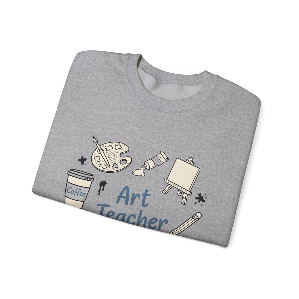 Painting Supplies Sweatshirt Teacher Study Gift Women Line Art Sweatshirt Art Materials Sweatshirt Educator Enthusiast Illustration Design Graphic Studying