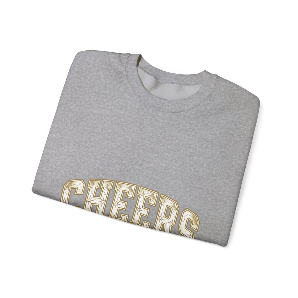 Festive Lettering Holiday Gathering Gift Cheerful Typography Christmas Fan Hand Lettering Party Sweatshirt