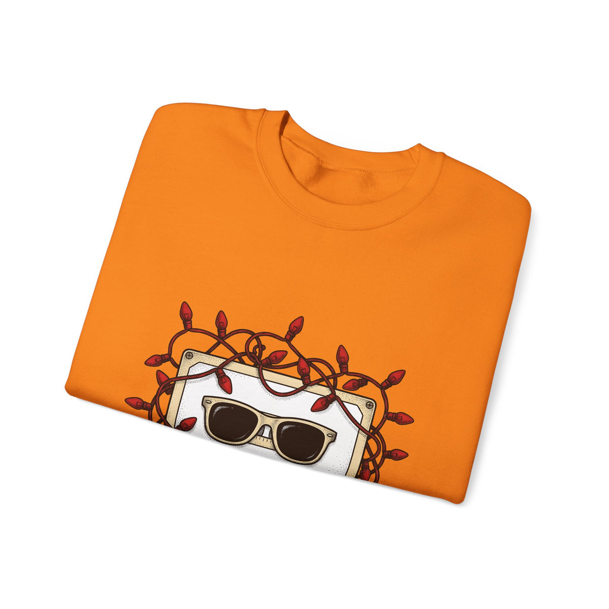 Cassette Tape Sweatshirt Christmas Music Gift Women Retro Sweatshirt Mixtape Sweatshirt Xmas Fan Retro Sweatshirt Melody Graphic Vintage Sunglasses Sweatshirt