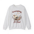 Skeleton Snail Sweatshirt Halloween Horror Gift Women Retro Sweatshirt Snail Sweatshirt Horror Fan Creepy Graphic Sweatshirt Sketch Toadstool Sweatshirt