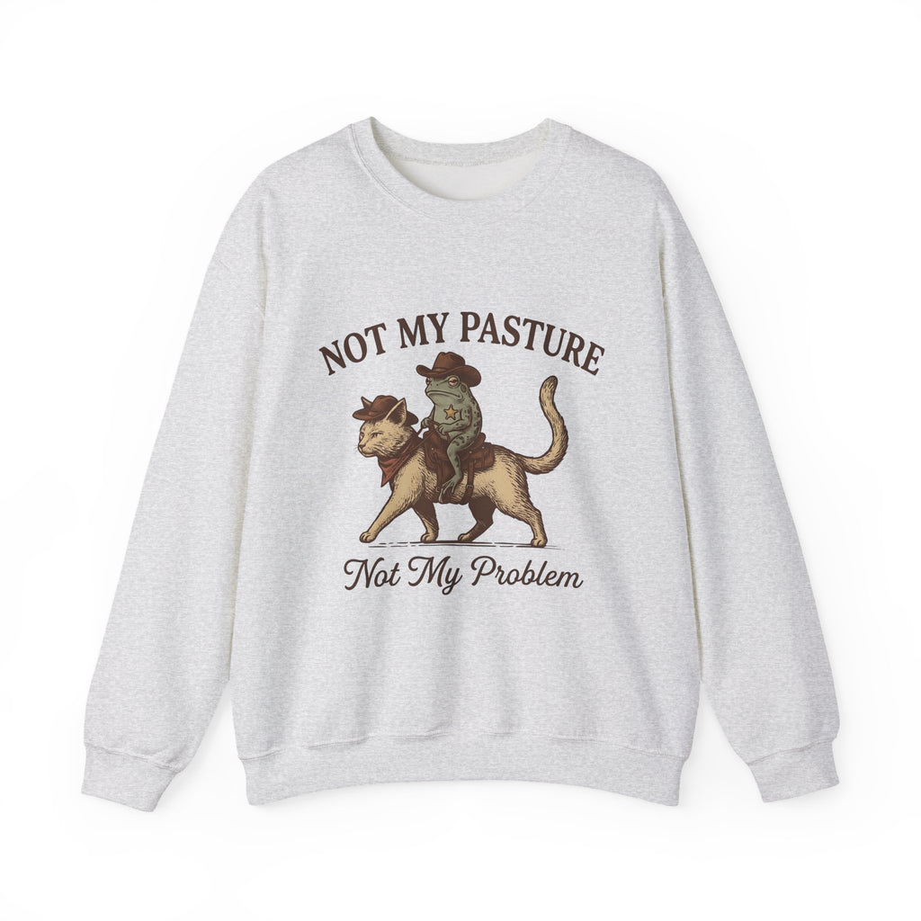 Ranch Cat Sweatshirt Cat Frontier Gift Women Distressed Sweatshirt Kitty Sweatshirt Feline Fan Vintage Sweatshirt Western Graphic Heritage Hoppy Frog Sweatshirt