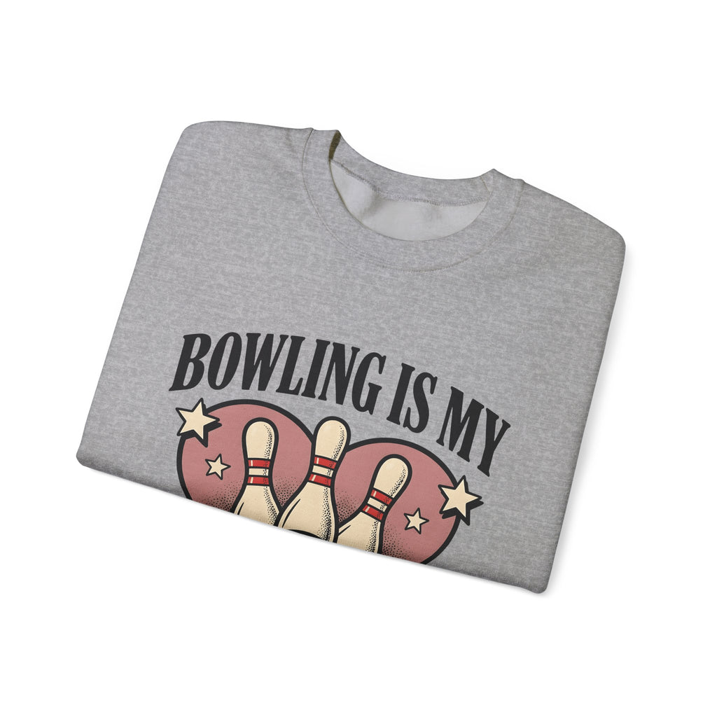 Bowling Pins Ball Sweatshirt Bowling Humor Gift Women Vintage Sweatshirt Bowling Ball Sweatshirt Bowler Fan Distressed Sweatshirt Funny Graphic Retro Heart