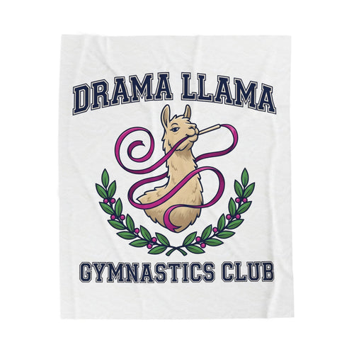 Alpaca Ribbon Gymnastics Blanket Gymnastics Wildlife Gift Women Animated Blanket Gymnast Blanket Gymnastics Enthusiast Cartoon Blanket Animal