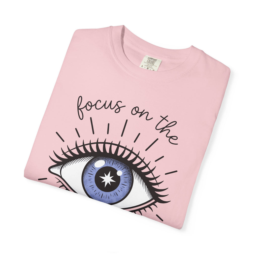 Enchanted Eye T-Shirt Boho Chic Mindfulness Gift Women Cartoon T-Shirt Mystic T-Shirt Hippie Fan Comix T-Shirt Meditation Graphic Sleek Glow T-Shirt