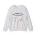 Duck Drawing Sweatshirt Funny Critter Gift Women Cartoon Sweatshirt Ducks Sweatshirt Humor Fan Comic Sweatshirt Creature Graphic Classic Water Circles Sweatshirt
