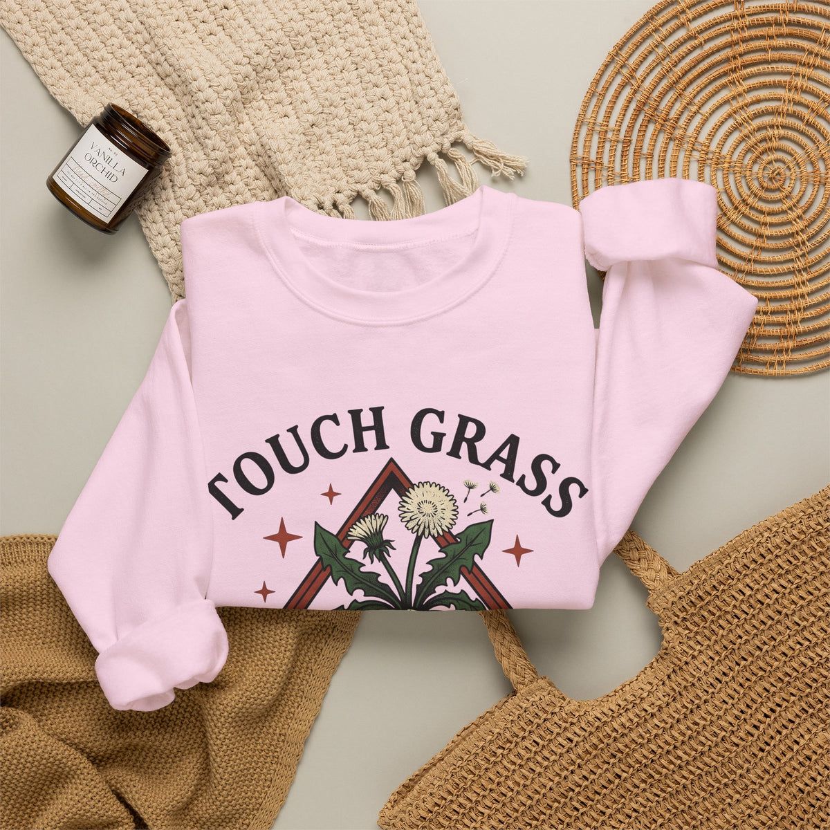 Hand Seed Head Sweatshirt Boho Chic Environment Gift Women Old Fashioned Sweatshirt Dandelion Sweatshirt Hippie Fan Vintage Sweatshirt Eco Graphic Sketch