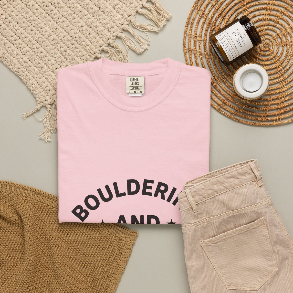 Bouldering Text T-Shirt Bouldering Climbing Gift Women Bold T-Shirt Climbing Text T-Shirt Climber Enthusiast Bold T-Shirt Rock Climbing Graphic