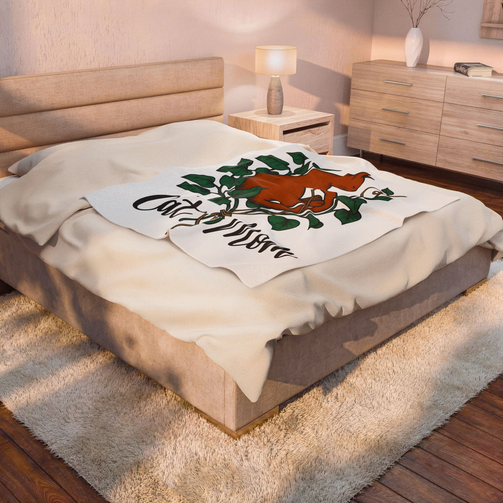 Cat Graphic Blanket Cat Mom Animals Gift Women Hand Drawn Blanket Kitten T