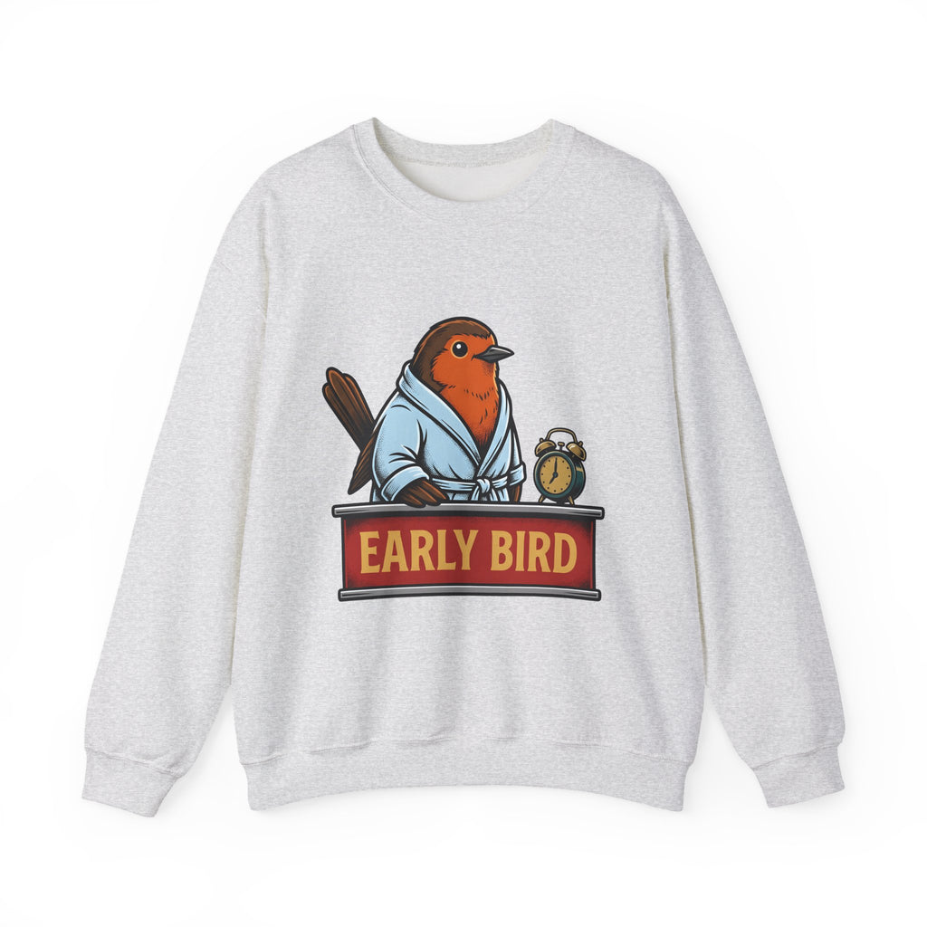 Avian Robe Sweatshirt Funny Creature Gift Women Animated Sweatshirt Bird Sweatshirt Humor Fan Cartoon Sweatshirt Beast Graphic Old School Alarm Sweatshirt