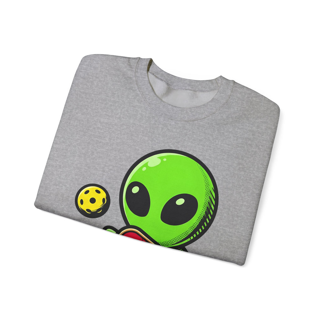Alien Pickleball Sweatshirt Pickleball Humor Gift Women Cute Sweatshirt Alien Pickleball Sweatshirt Pickleball Fan Kawaii Sweatshirt Comedy Graphic Cartoon