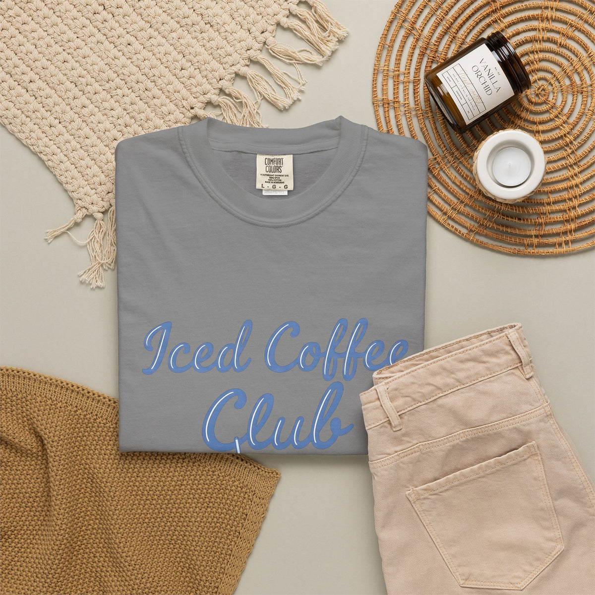 Iced Latte Glass T-Shirt Coffee Cuisine Gift Women Fun T-Shirt Glassware T-Shirt Coffee Fan Java Graphic Illustration Clean Fingers T-Shirt