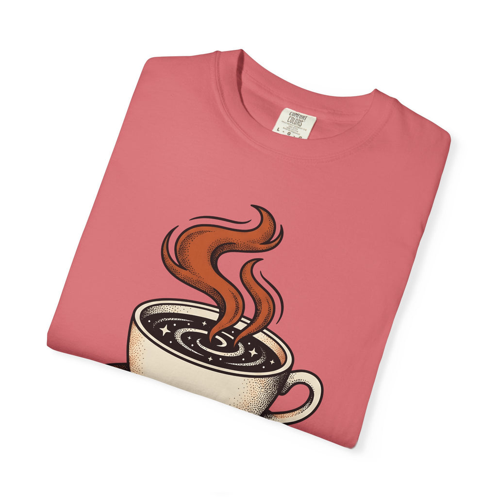 Coffee T-Shirt T-Shirt Boho Chic Espresso Gift Women Retro T-Shirt T-Shirt T-Shirt Bohemian Fan Vintage T-Shirt Coffee Graphic Sketch Sparkles T-Shirt