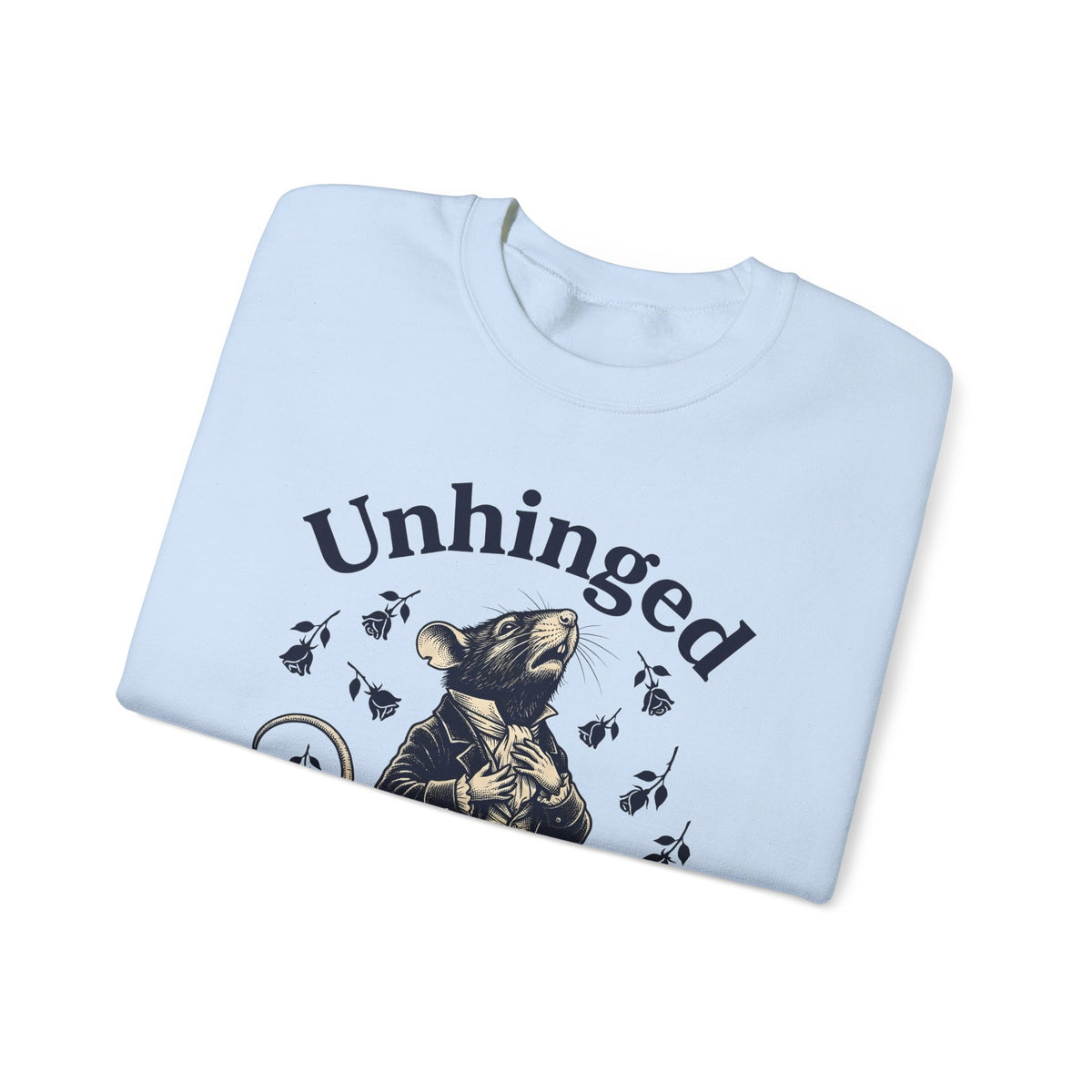 Dressed Mouse Sweatshirt Funny Pet Gift Women Retro Sweatshirt Mouse Sweatshirt Humor Fan Vintage Sweatshirt Animal Graphic Sketch Flower Sweatshirt