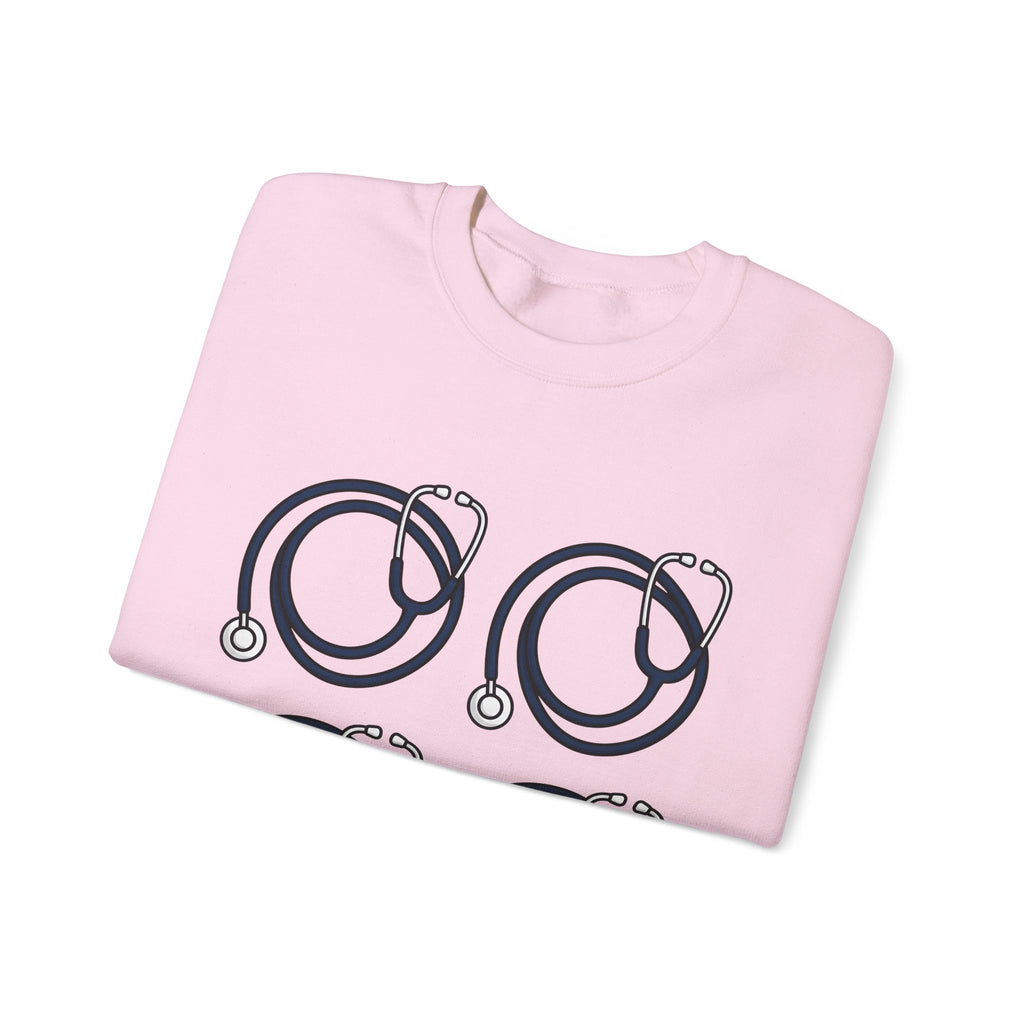 Stethoscope Print Sweatshirt Nurses Medical Gift Women Simple Sweatshirt Medical Device Sweatshirt Nurse Practitioner Enthusiast Minimalist Sweatshirt Clinical