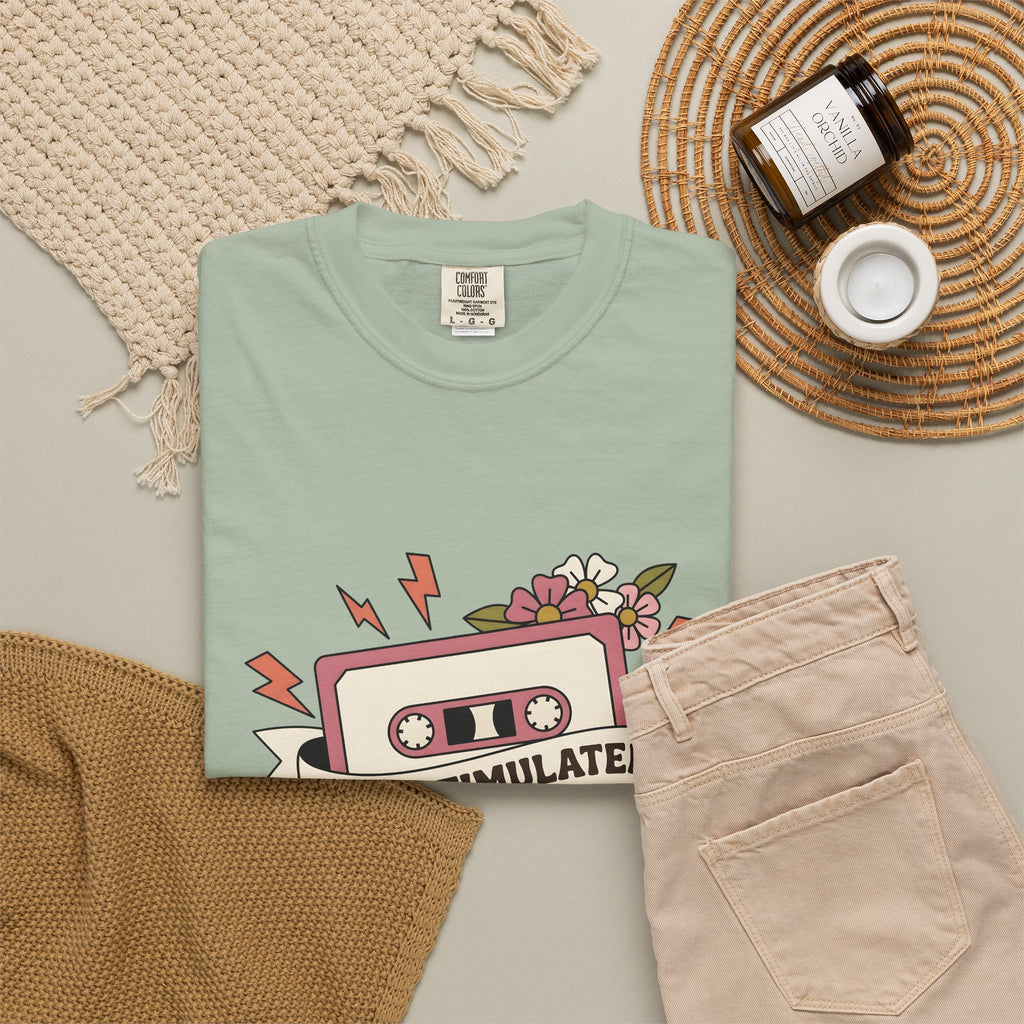 Cassette Tape T-Shirt Mom Music Gift Women Boho T-Shirt Mix Tape T-Shirt Mother Fan Vintage T-Shirt Music Graphic Retro Flowers T-Shirt