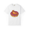 Feline Donut T-Shirt Cat Cuisine Gift Women Animated T-Shirt Cat T-Shirt Cat Fan Kitty T-Shirt Food Graphic Classic Glasses T-Shirt