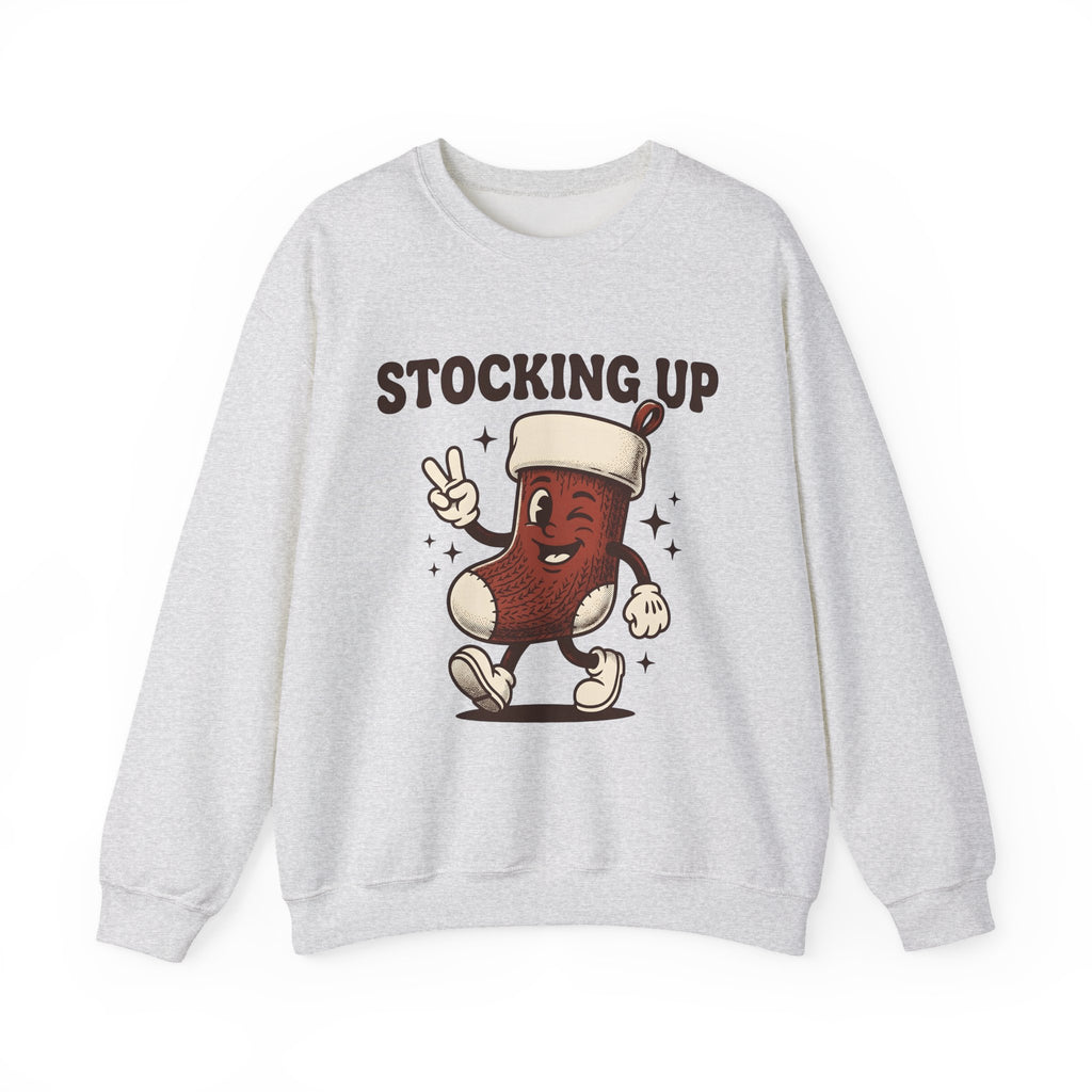 Christmas Stocking Character Christmas Humor Gift Vintage Stocking Holder Christmas Fan Retro Sweatshirt