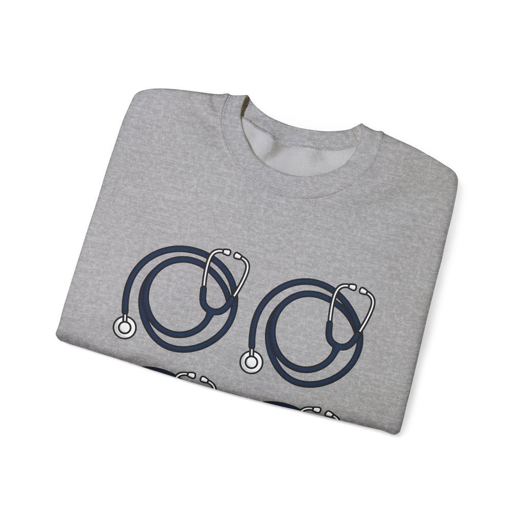 Stethoscope Print Sweatshirt Nurses Medical Gift Women Simple Sweatshirt Medical Device Sweatshirt Nurse Practitioner Enthusiast Minimalist Sweatshirt Clinical