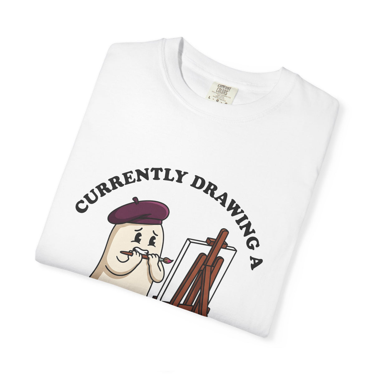 Apparition Illustrator Funny Gift Cartoon Ghost Artist Humor Fan Comic Visual T-Shirt