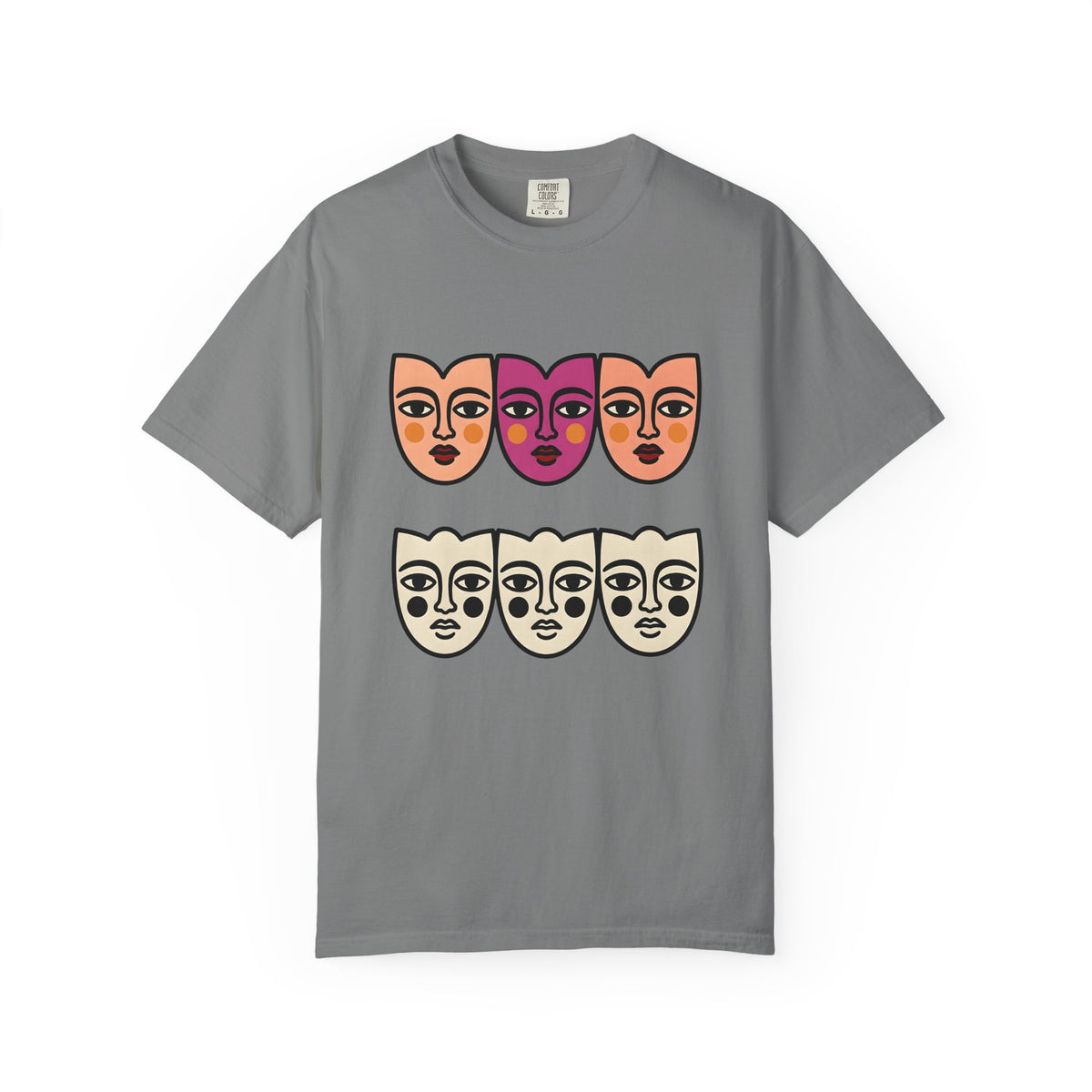 Abstract Faces T-Shirt Abstract Art Gift Women Modern T-Shirt Faces T-Shirt Art Fan Contemporary T-Shirt Artistic Graphic Minimal Bold Outlines