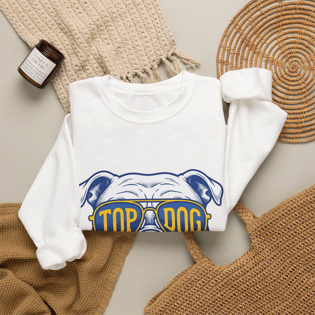 Bulldog Glasses Sweatshirt Funny Pet Gift Women Graphic Sweatshirt Bulldog Sweatshirt Humor Fan Bulldog Design Dog Graphic Classic Aviator Sweatshirt