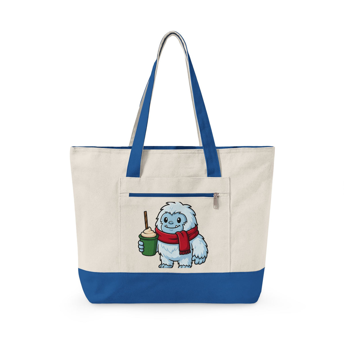 Abominable Snowman Christmas Holiday Gift Comic Yeti Xmas Fan Cartoon Holiday Chibi Tote Bag
