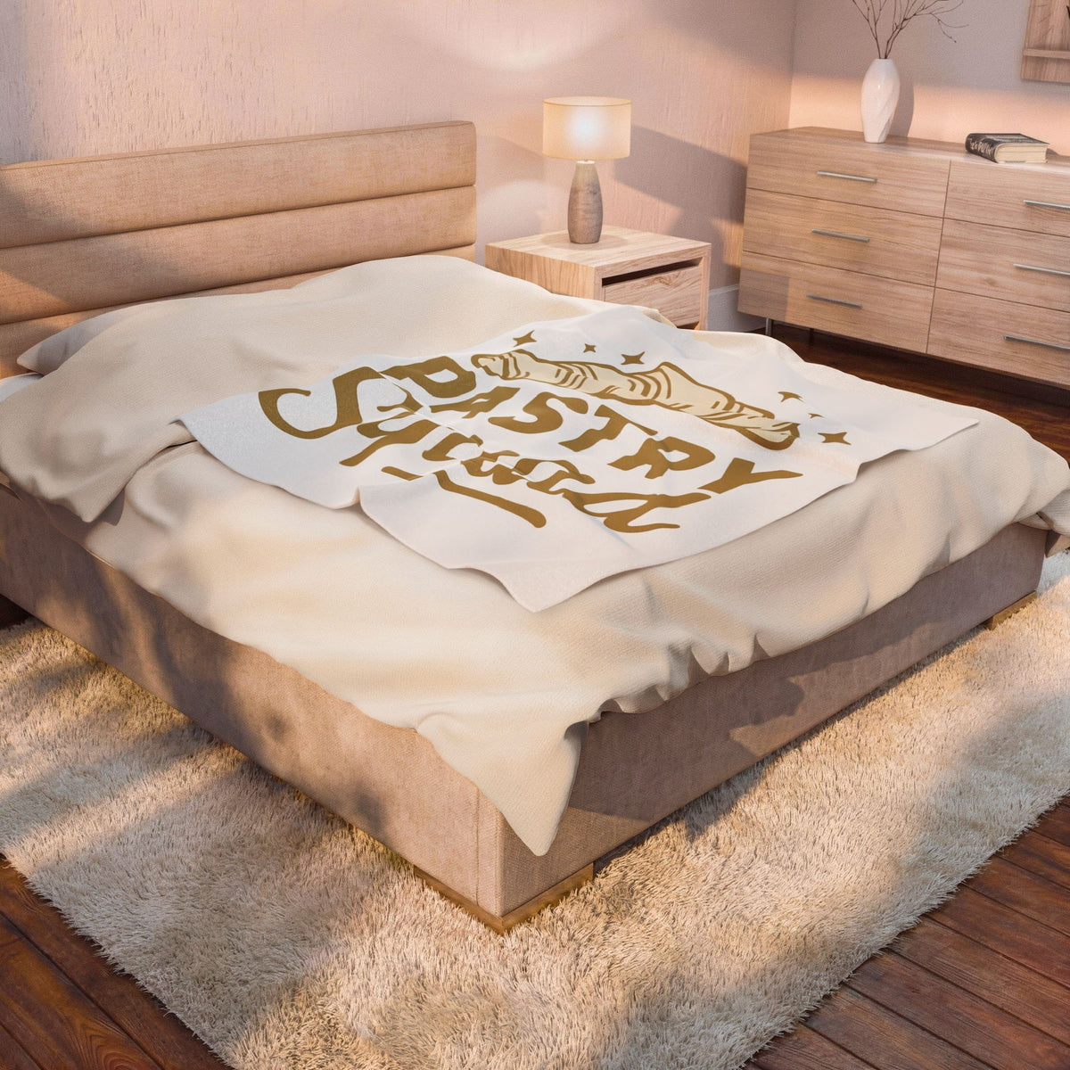 Croissant Blanket Desserts Confections Gift Women Line Art Blanket Pastry Blanket Sweets Fan Minimalist Blanket Treat Graphic Classic Glimmers