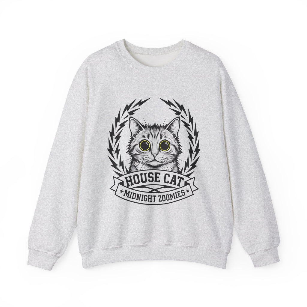 Striped Cat Cat Comedy Gift Modern Tabby Cat Feline Fan Retro Electric Sweatshirt