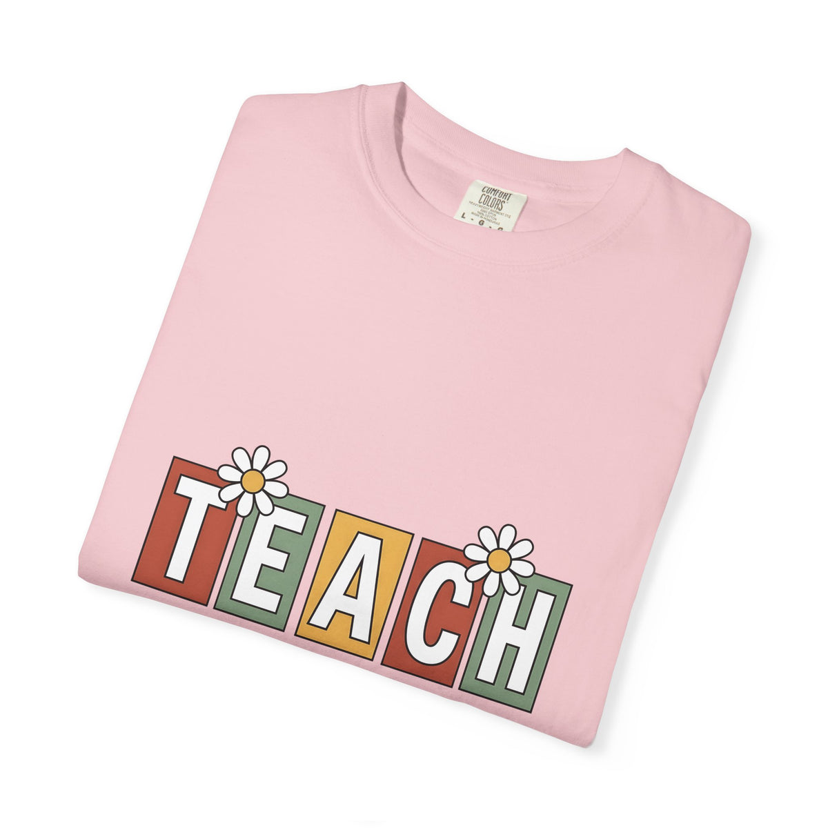 Flower Alphabet Art T-Shirt Teachers Education Gift Women Tribal T-Shirt Alphabet T-Shirt Educator Enthusiast Ethnic T-Shirt Learning Graphic