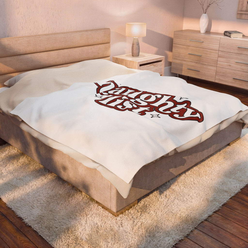 Festive Text Blanket Christmas Humor Gift Women Playful Blanket Typography Blanket Xmas Fan Funny Graphic Illustration Retro Stars Blanket