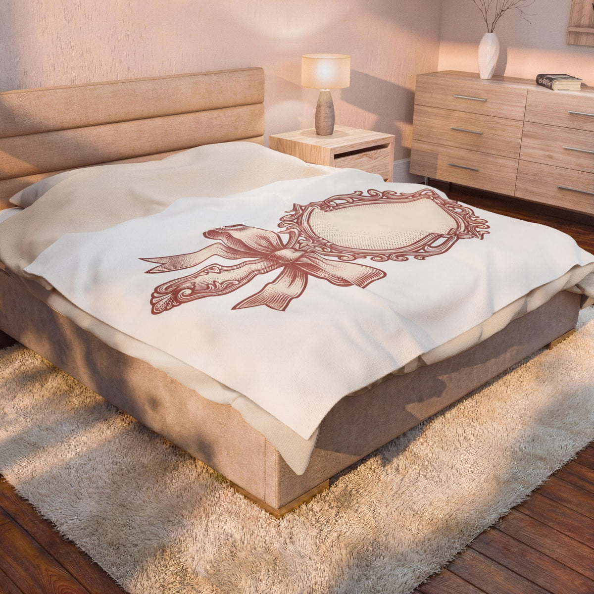 Fancy Mirror Blanket Cute Clothing Gift Women Antique Blanket Glass Blanket Adorable Fan Vintage Blanket Apparel Graphic Doodle Knot Blanket